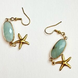 Starfish‎ Seaglass Earrings